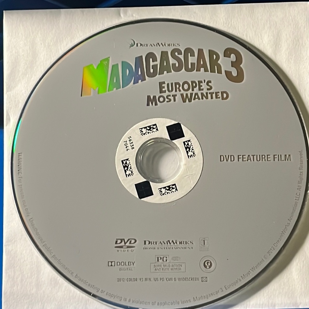 Madagascar 3 Europe’s Most Wanted dvd